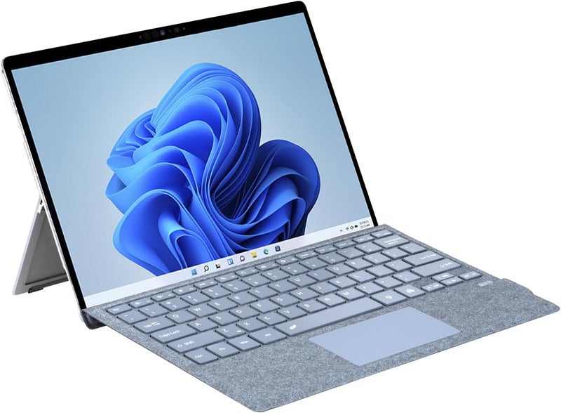 Mobee Type Cover for Microsoft Surface Pro 7+/ Pro 7 / Pro 6 / Pro 5 / Pro 4 / Pro 3, Bluetooch Type Keyboard with Multi-Touch Trackpad, Ultra Silm (Ice Blue with Backlit) - Image 1